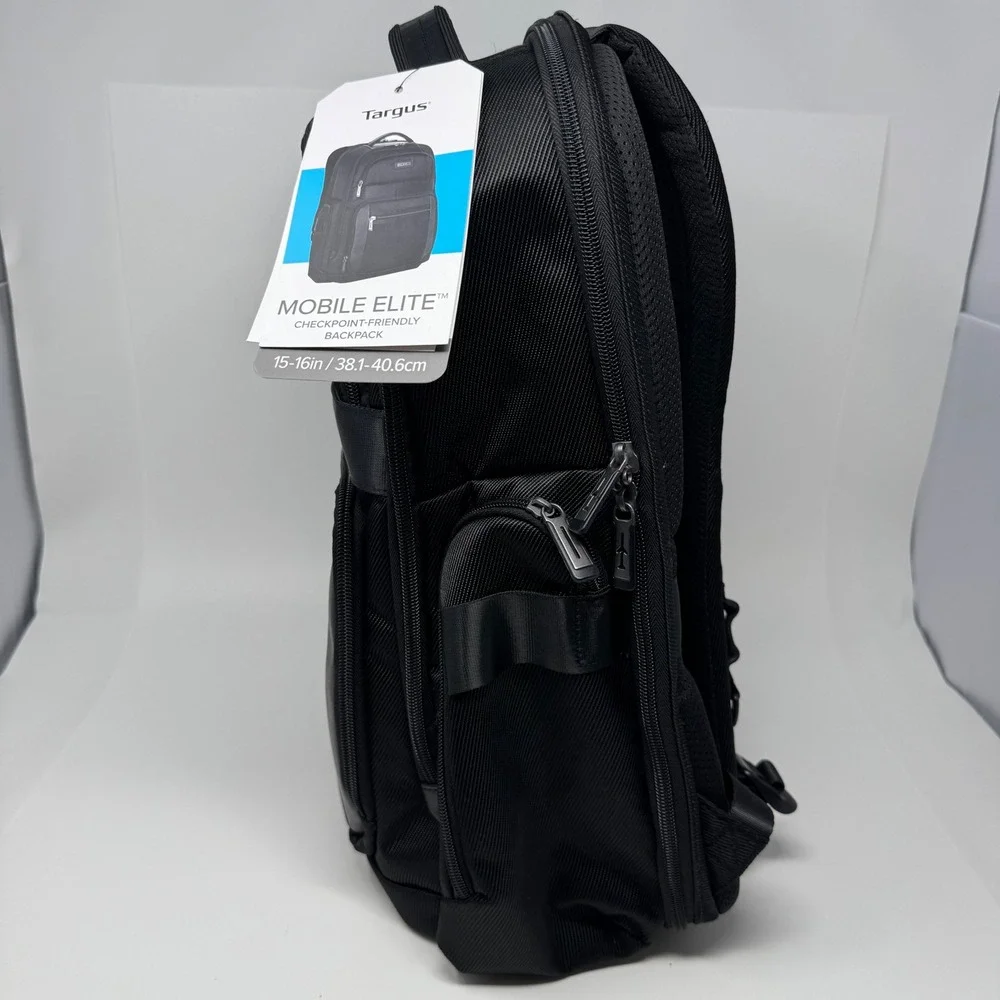 Targus‎ Mobile Elite Checkpoint-Friendly Laptop Backpack Black 15-16in TBB617GL